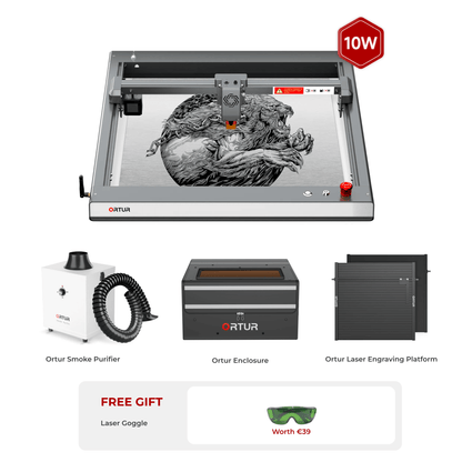 Ortur Laser Master 3 (LM3) Laser Engraving & Cutting Machine 10W OLM3 CleanAir Bundle