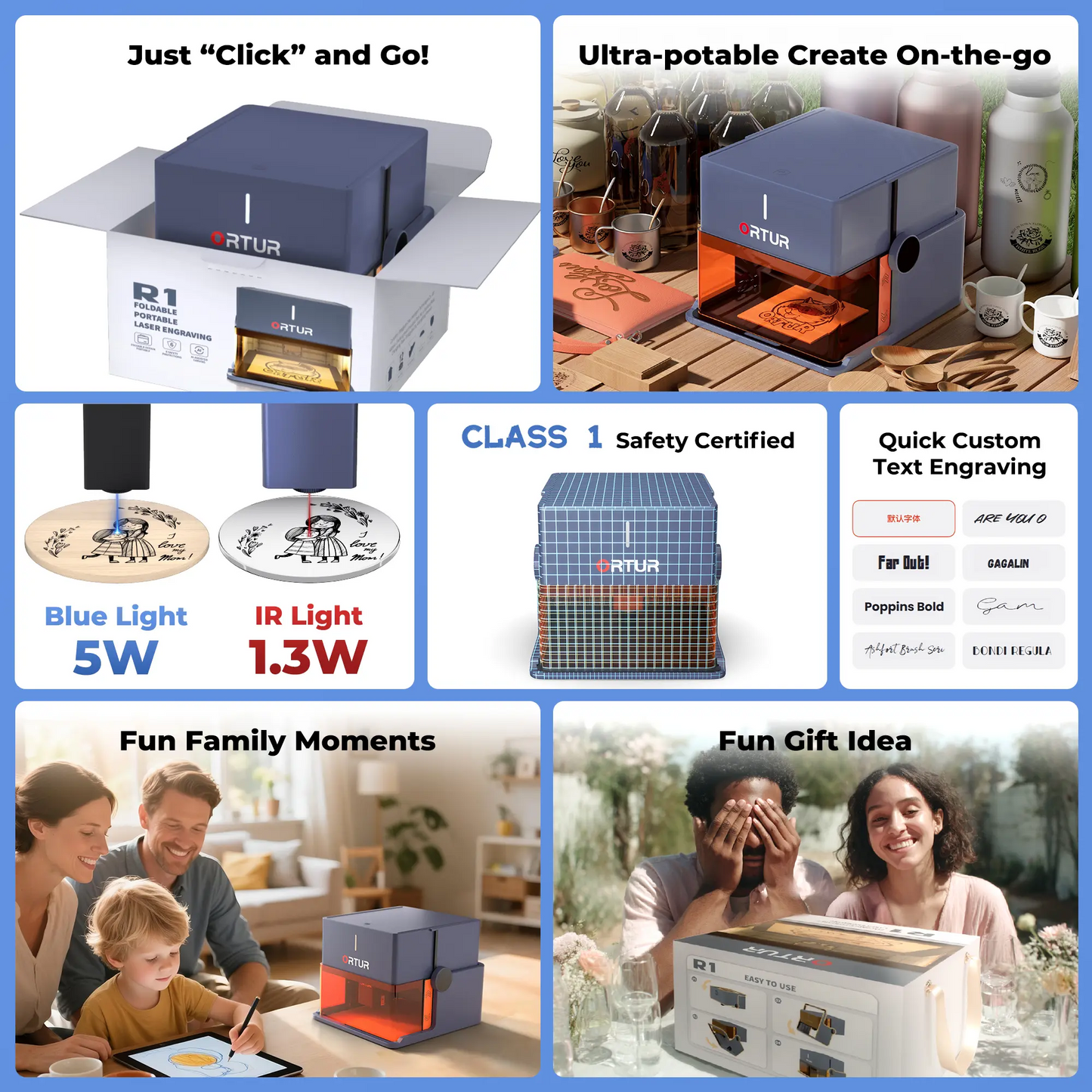 Ortur R1 Laser Engraver 5W & 1.3W Infrared