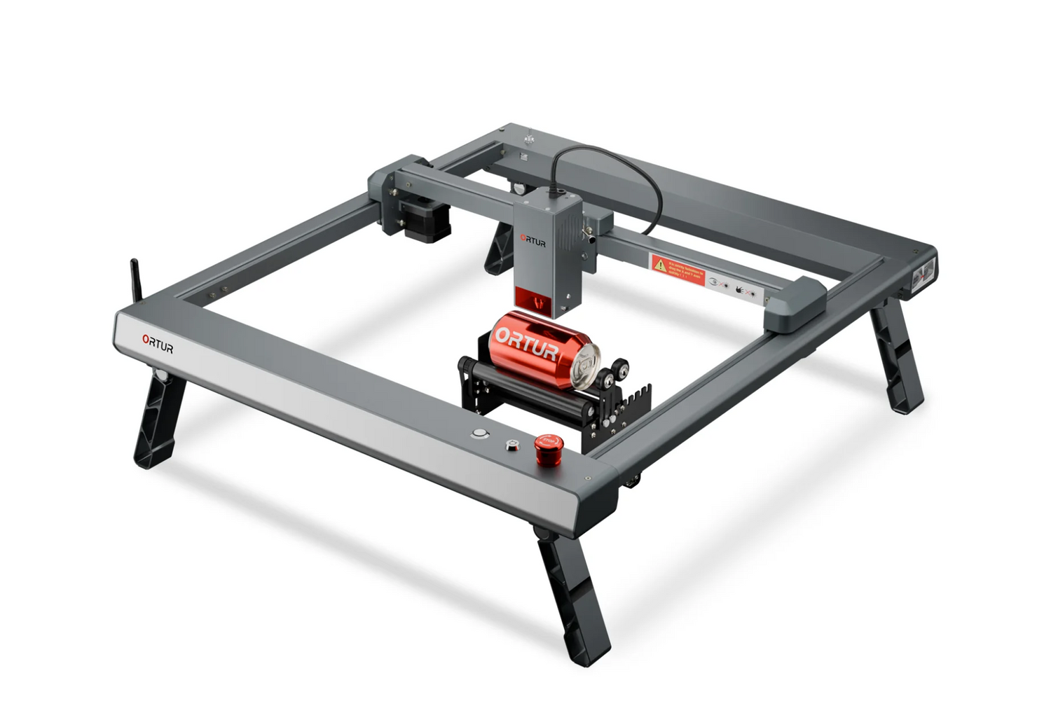 Ortur Laser Rotary Roller (YRR2.0) works with Ortur Foldable Feet for Laser Master 3